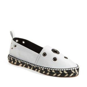 Proenza Schouler Size 36 Eyelet Espadrille Flat